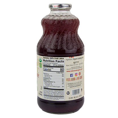 Lakewood Organic Pure Cranberry Juice 32 oz (In Store Pickup Only)