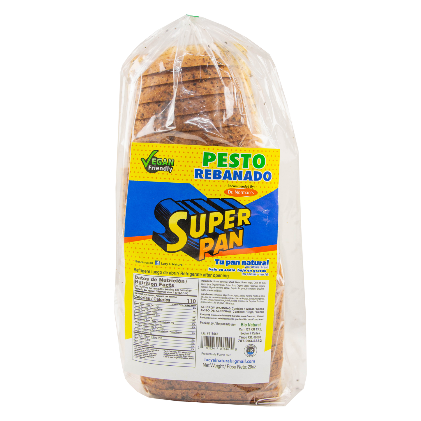 Super Pan - Pan con Pesto Rebanado