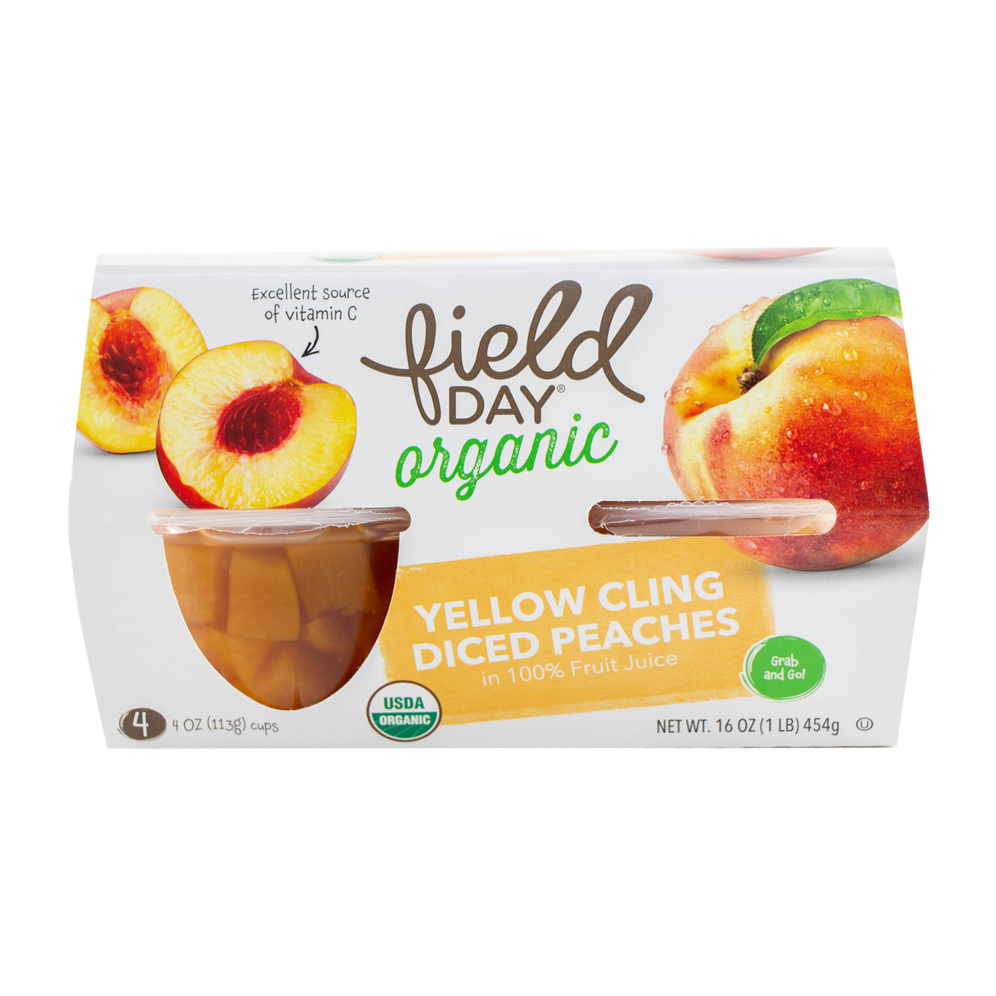 Field Day Organic - Yellow Cling Diced Peaches