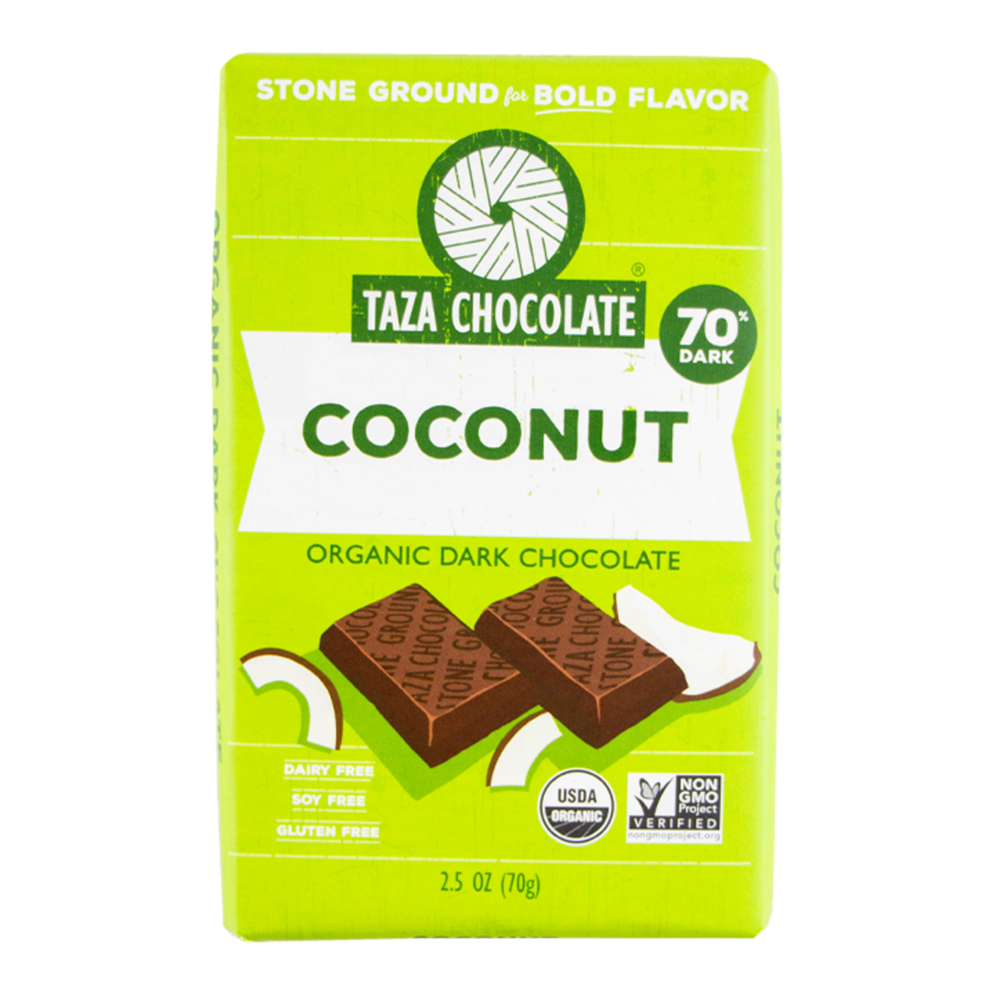 Taza Chocolate - Coconut Dark Chocolate - 70%