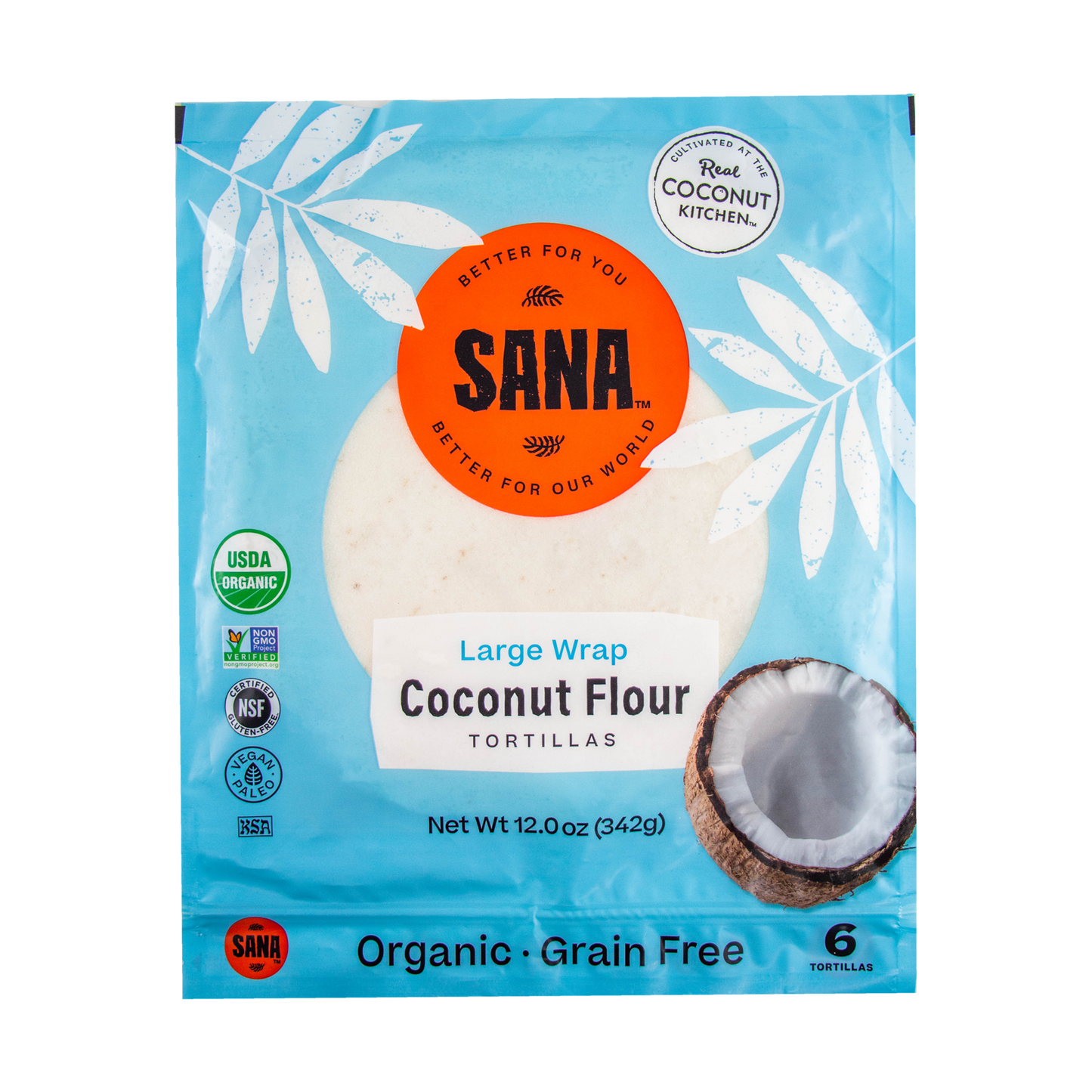 The Real Coconut - Sana Large Wraps (12 oz) (Store Pick - Up Only)