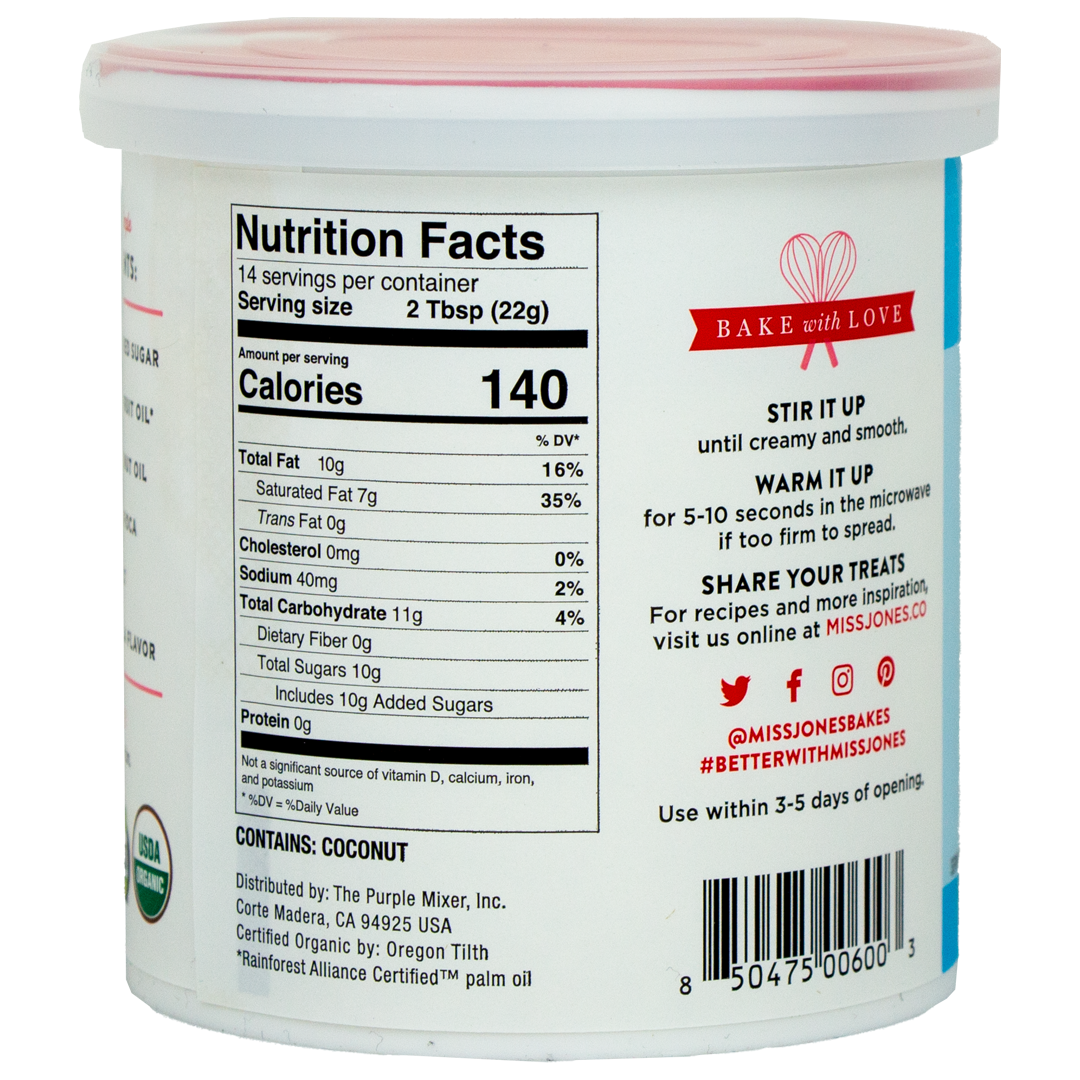 Miss Jones - Vanilla Frosting