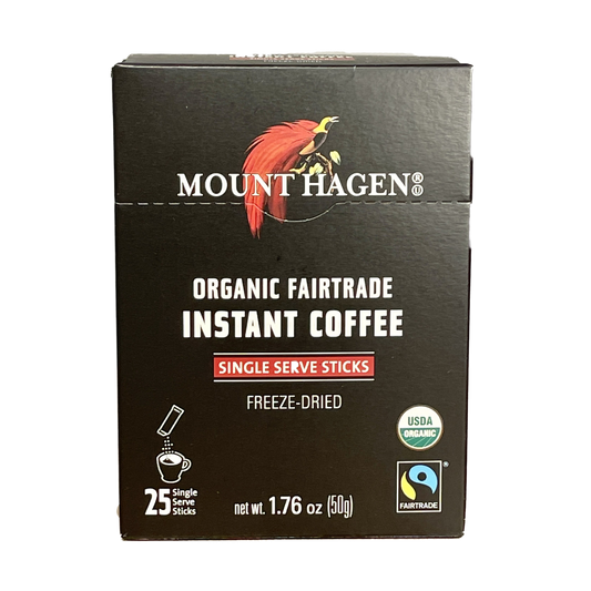 Mount Hagen - Instant Organic Trade Coffee - Single Serve Sticks (1.76 oz)