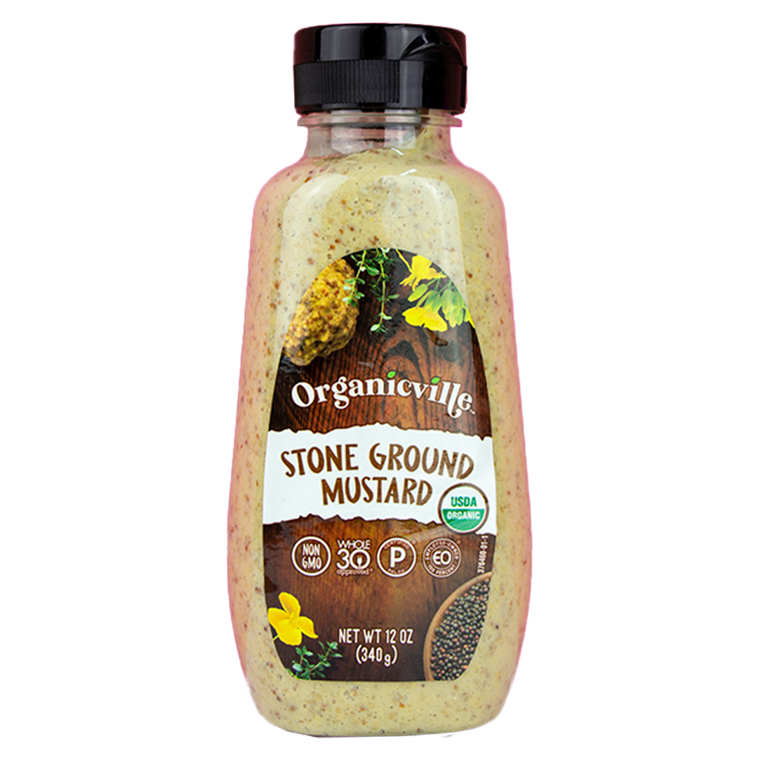 OrganicVille Stone Ground Mustard (12 oz)