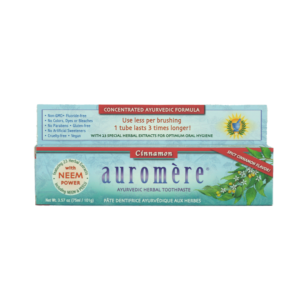 Auromere - Cinnamon Ayurvedic Toothpaste – Bioshackstore.com
