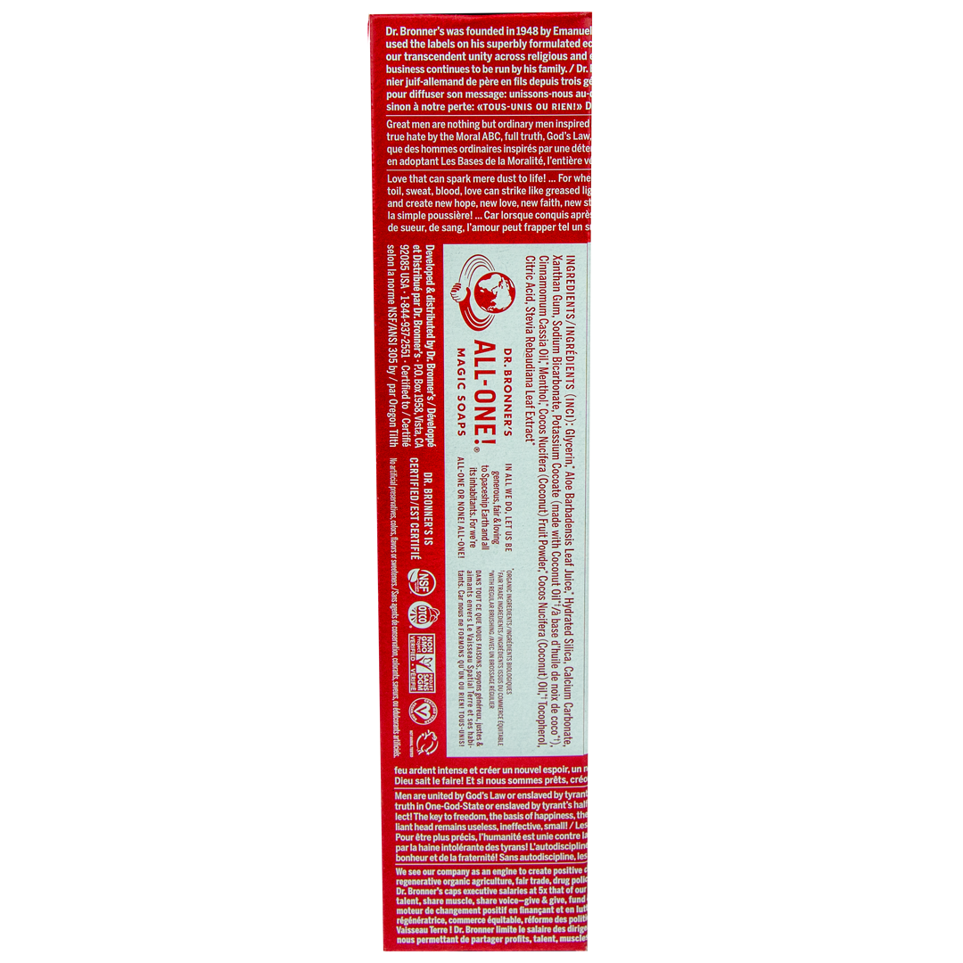 Dr. Bronner's Cinnamon AllOne Toothpaste