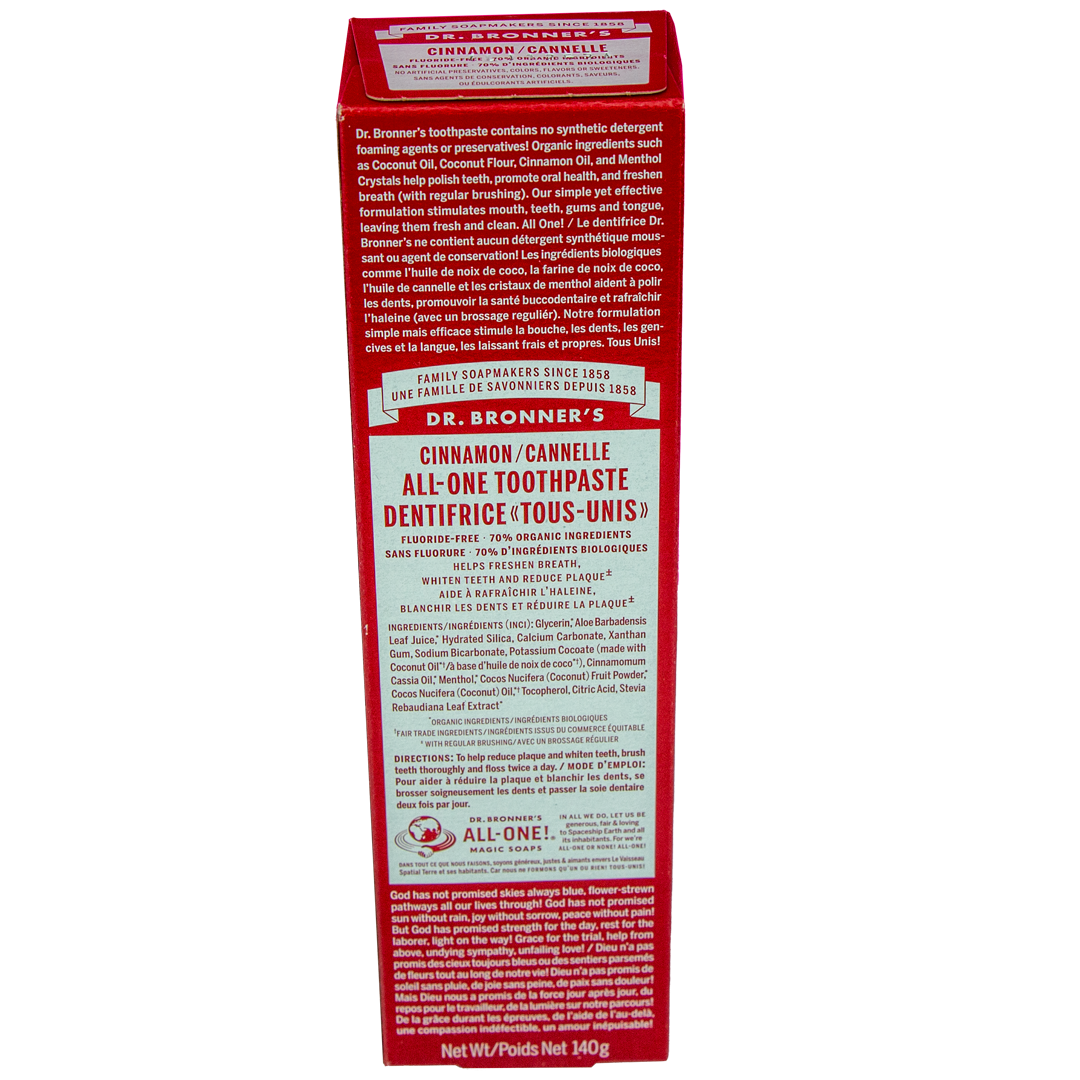 Dr. Bronner's Cinnamon All-One Toothpaste