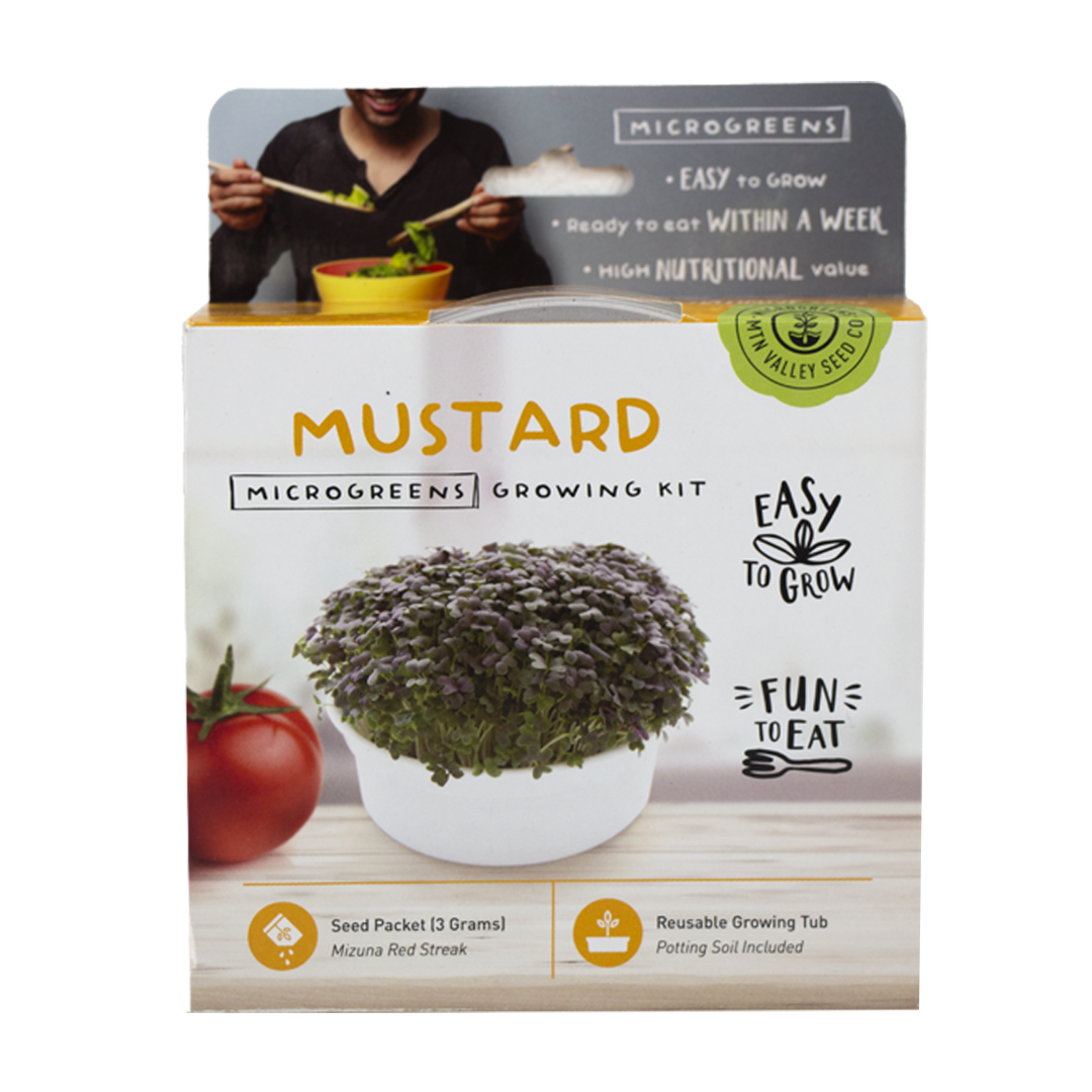 Mini Microgreens Growing Kit- Mostaza