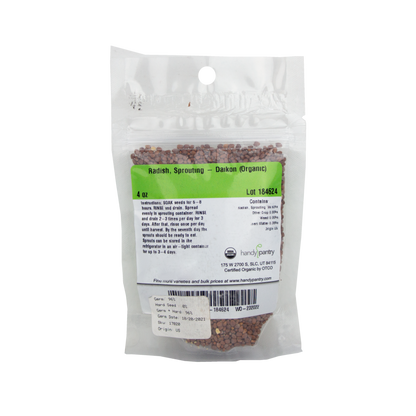 Handy Pantry - Radish Sprouting Seeds Daikon (Organic) (4oz)