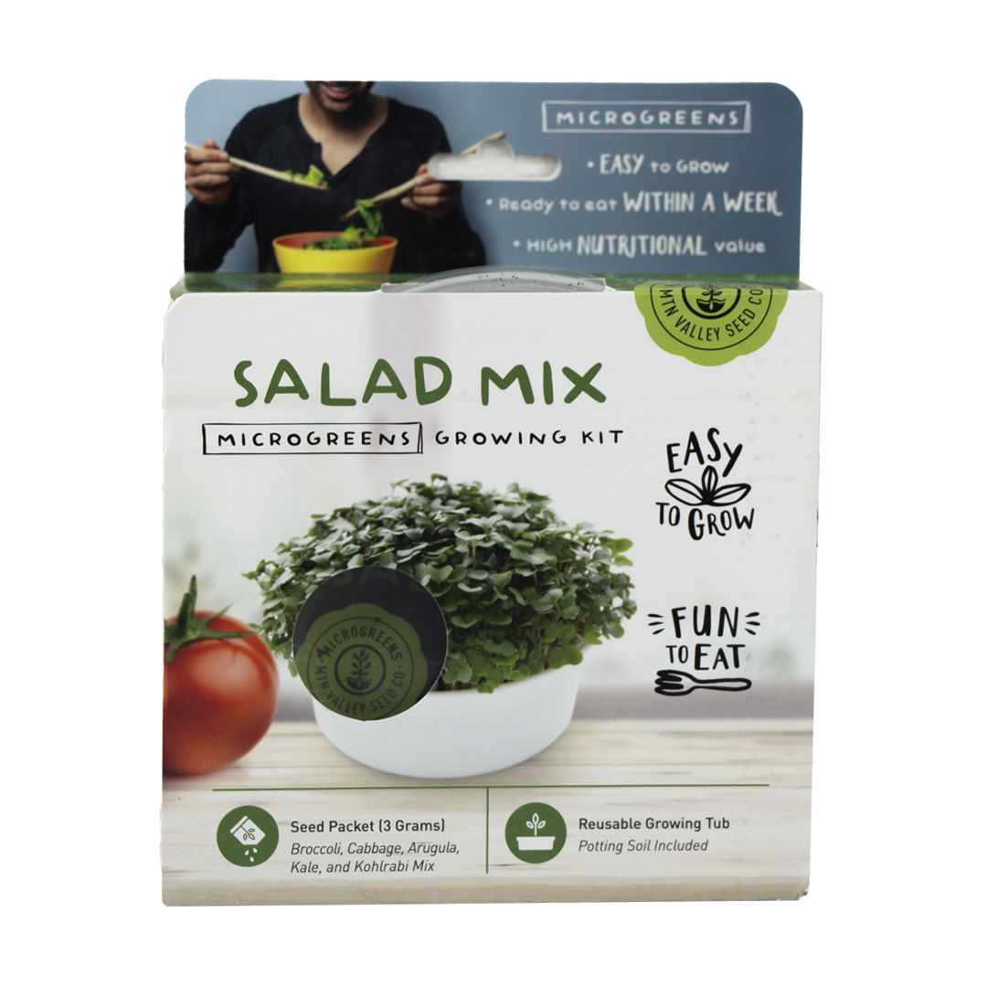 Mini Microgreens Growing Kit- Salad Mix