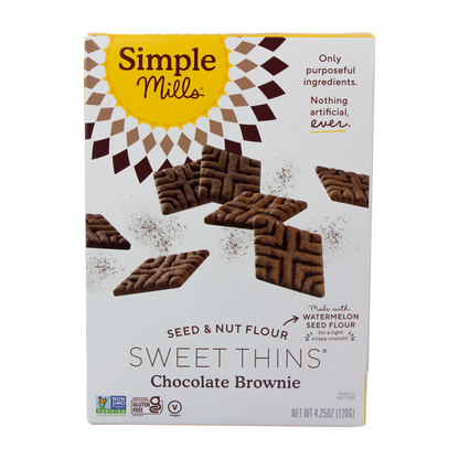 Simple Mills - Sweet Thins Chocolate Brownie