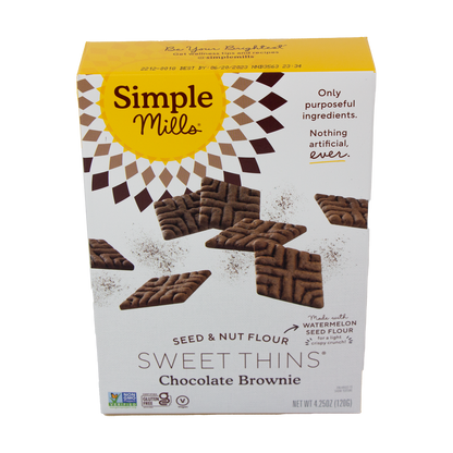 Simple Mills - Sweet Thins Chocolate Brownie